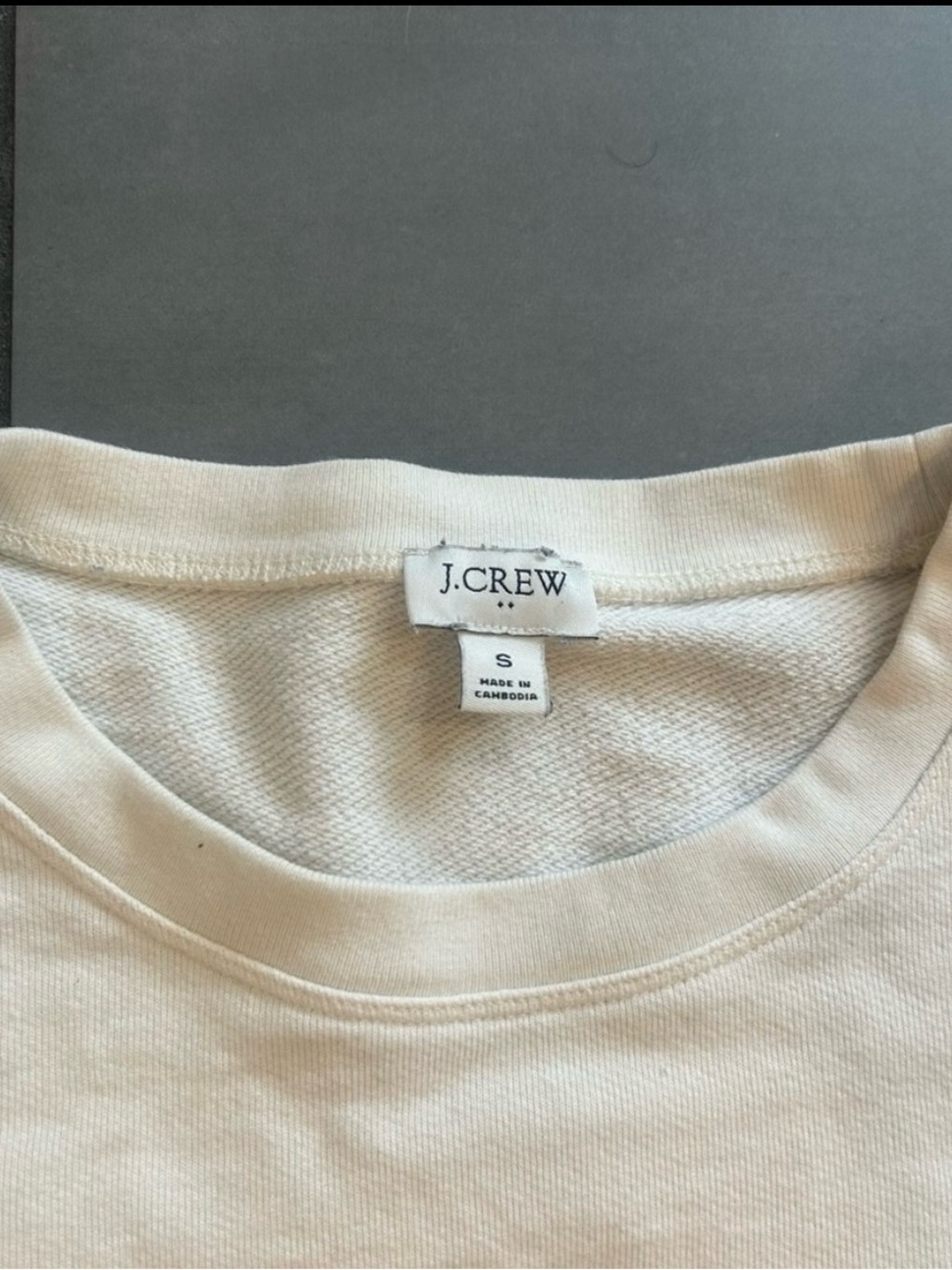 J. Crew Cabin Fever Crewneck Sweatshirt | White & Flannel - Picture 3 of 4